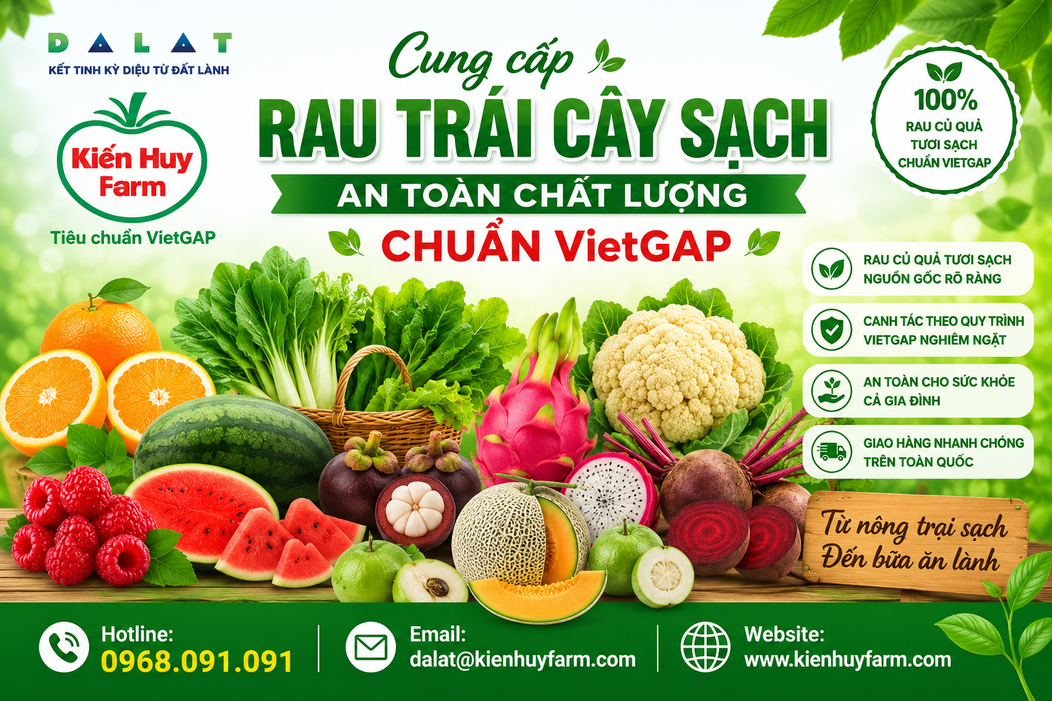 địa chỉ mua rau sạch uy tín