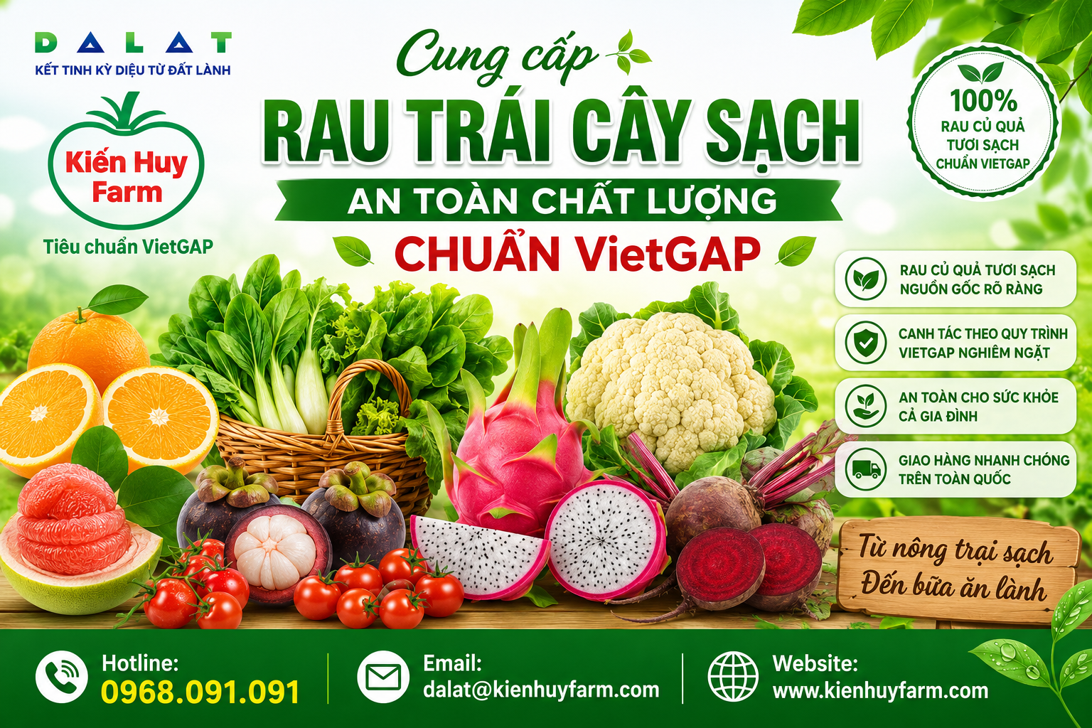 mua rau củ chuẩn VietGAP gần đây
