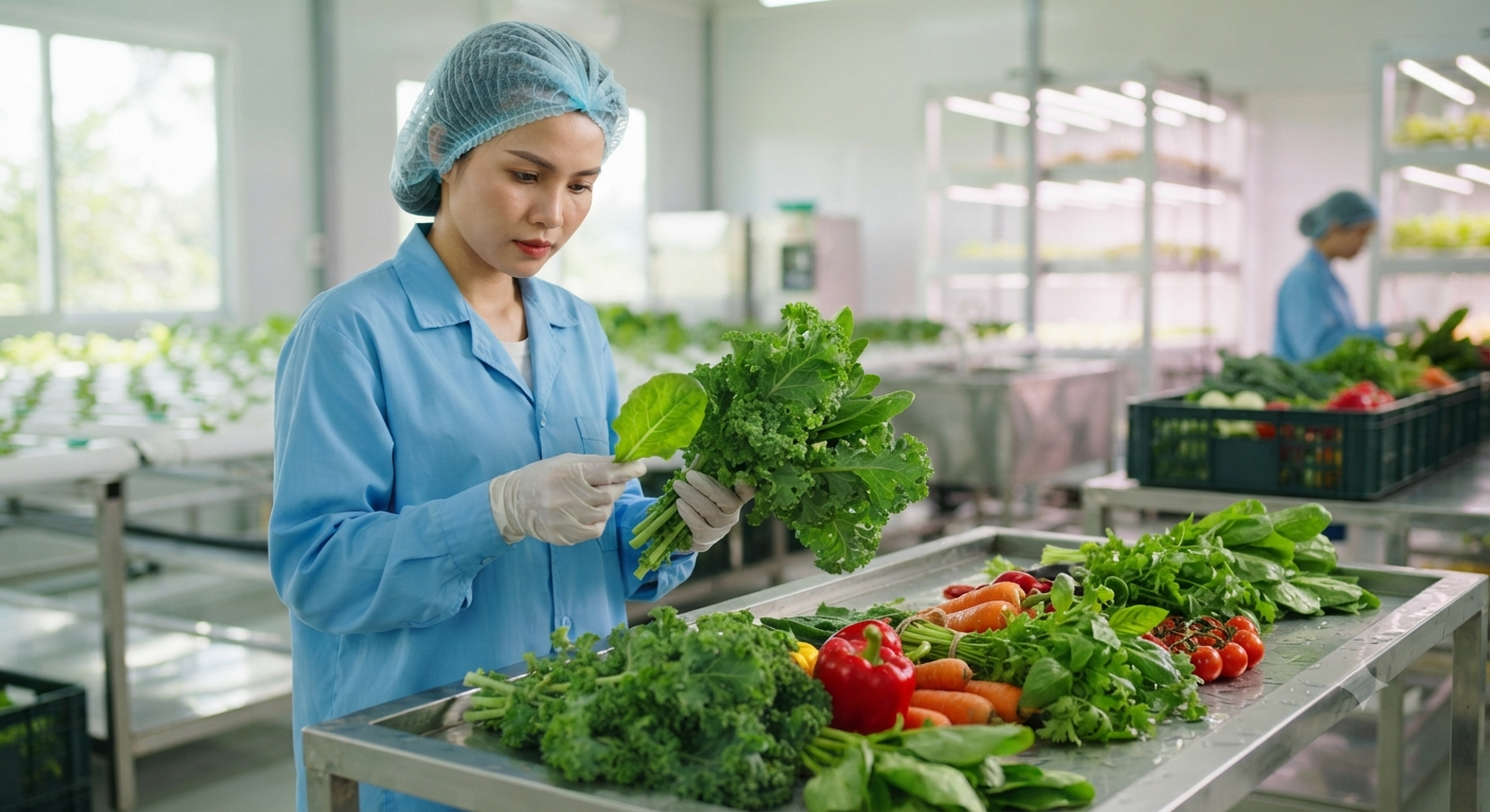 Màu sắc của rau: Chỉ báo quan trọng về độ tươi